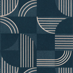 Papier peint GEMMAIL bleu anglais - Collection PORTFOLIO - Casamance